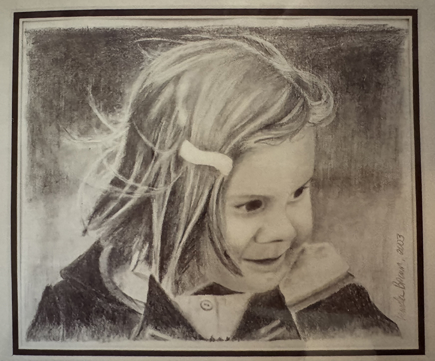 Melissa, graphite, 8' x 10'
